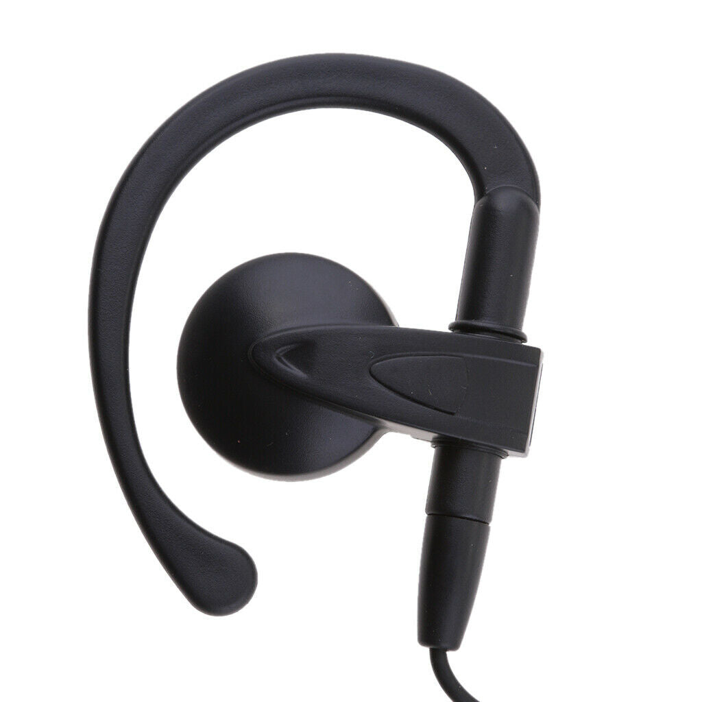 G-Shaped 2-Pin Headset PTT Mic Earpiece for Walkie Talkie Radio
