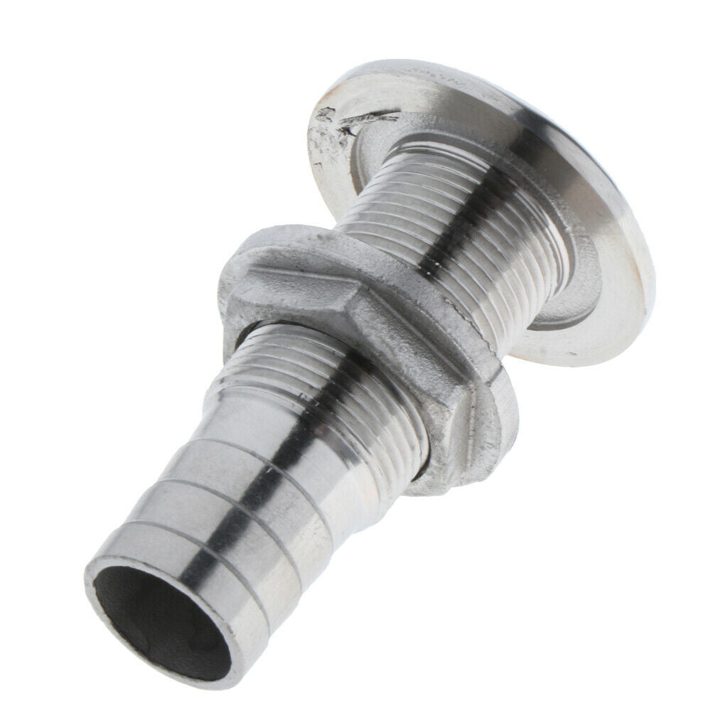 Stainless Boat Thru Hull Fitting Outlet Heavy Duty for Boat Yacht 3/4 Inch