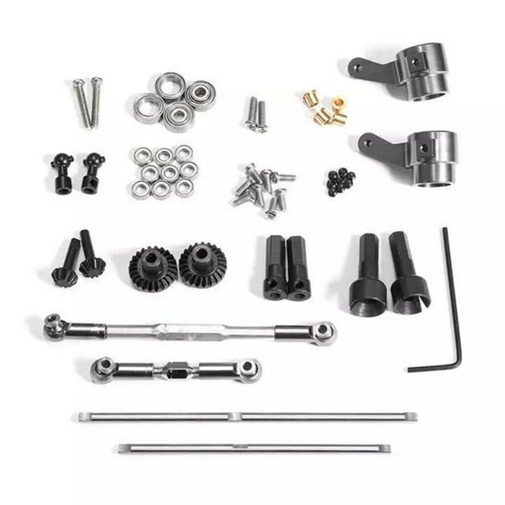 Upgrade Metal Gear Sturdy Front +Central +Rear Axle with 1 Set Shaft Assembly
