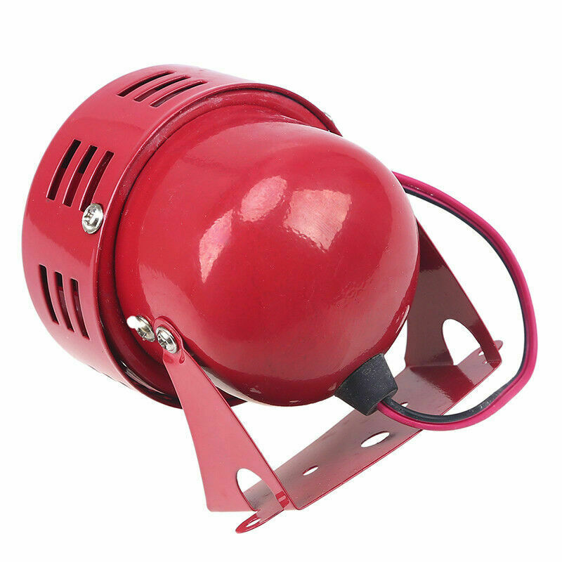 Car Truck Motorcycle Driven Red Air Raid Siren Horn Alarm Loud Speaker Durable