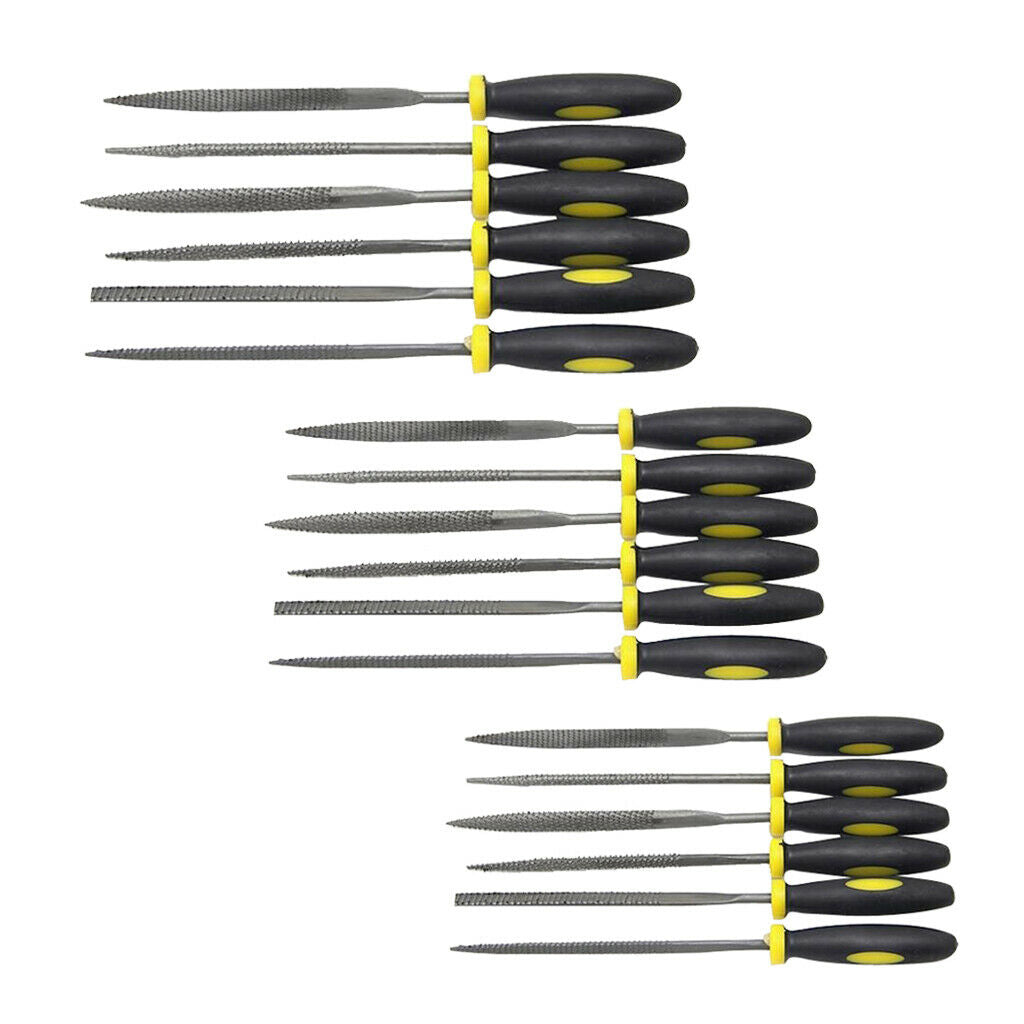 6Pcs Mini Filing Rasp Needle File Wood Hand Woodworking Files Tools 3x140mm