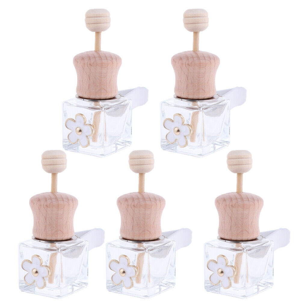 10 Pieces Refillable Car Decor Perfume Bottle Decorative Ornament 8ml 6ml