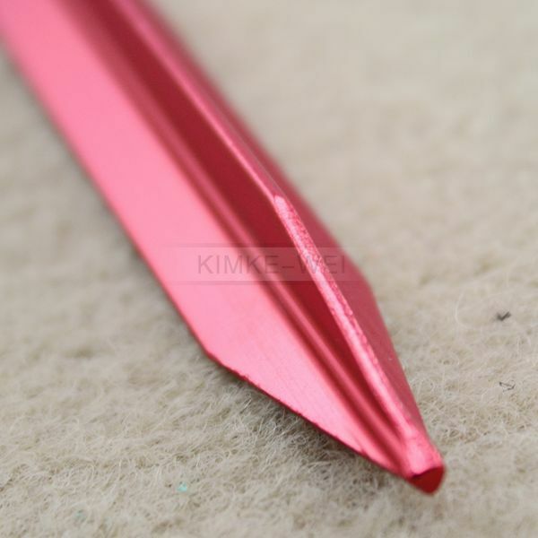 Pack of 10 Red Aluminium Tent Pegs Camping Trip New 9"