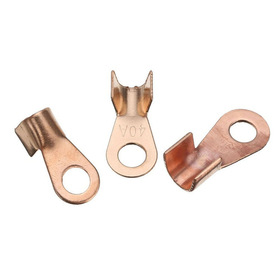 90pc OT Open Cable Wire Terminal Connector Copper Lugs 10/20/30/40/50/60/80/100A