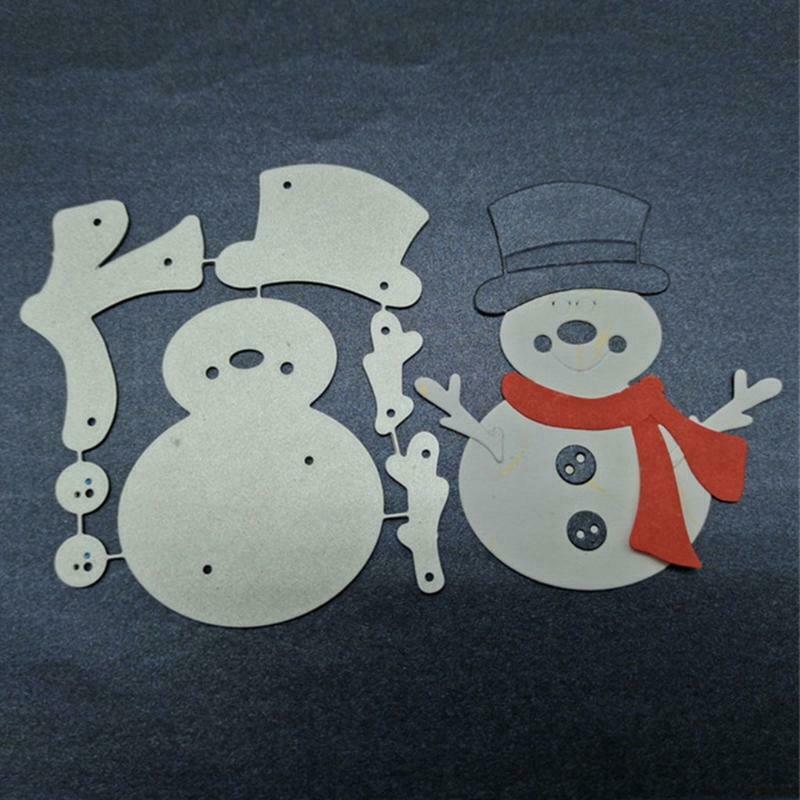 Christmas Snowman Scarf Metal Cutting Dies Stencil DIY Scrapbooking Template