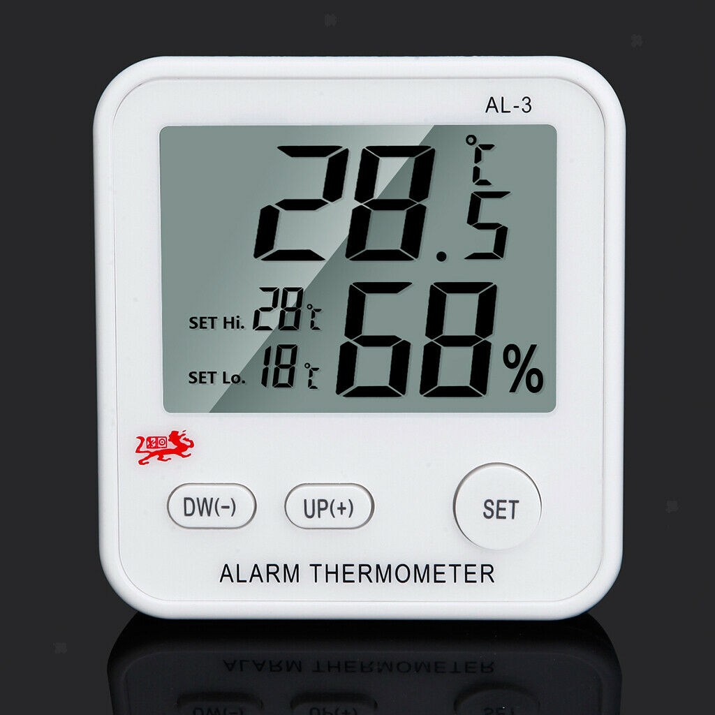 Digital Freezer/Fridge Thermometer with Alarm and Max Min Temperature Display