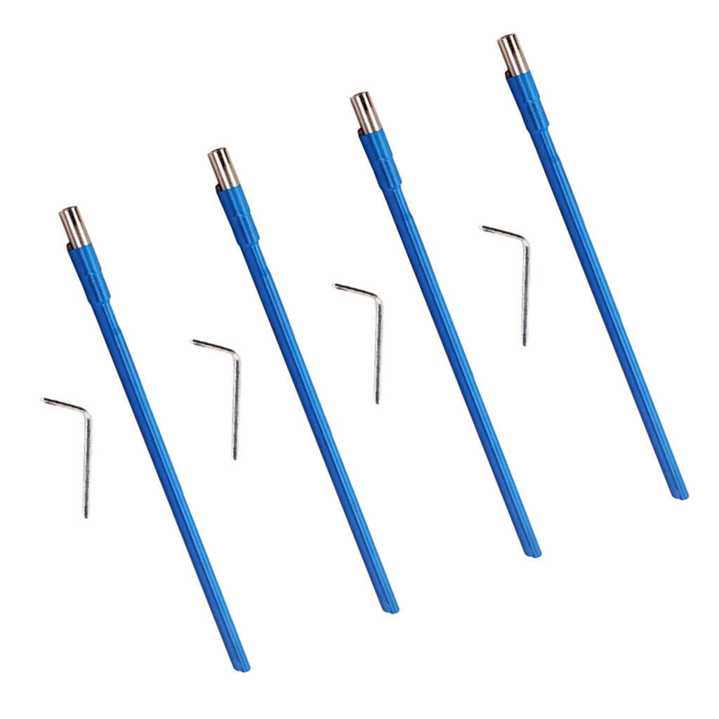 4   Set   Acoustic   Guitar   Two   Way   Truss   Rod   Blue   w /  L   Shape