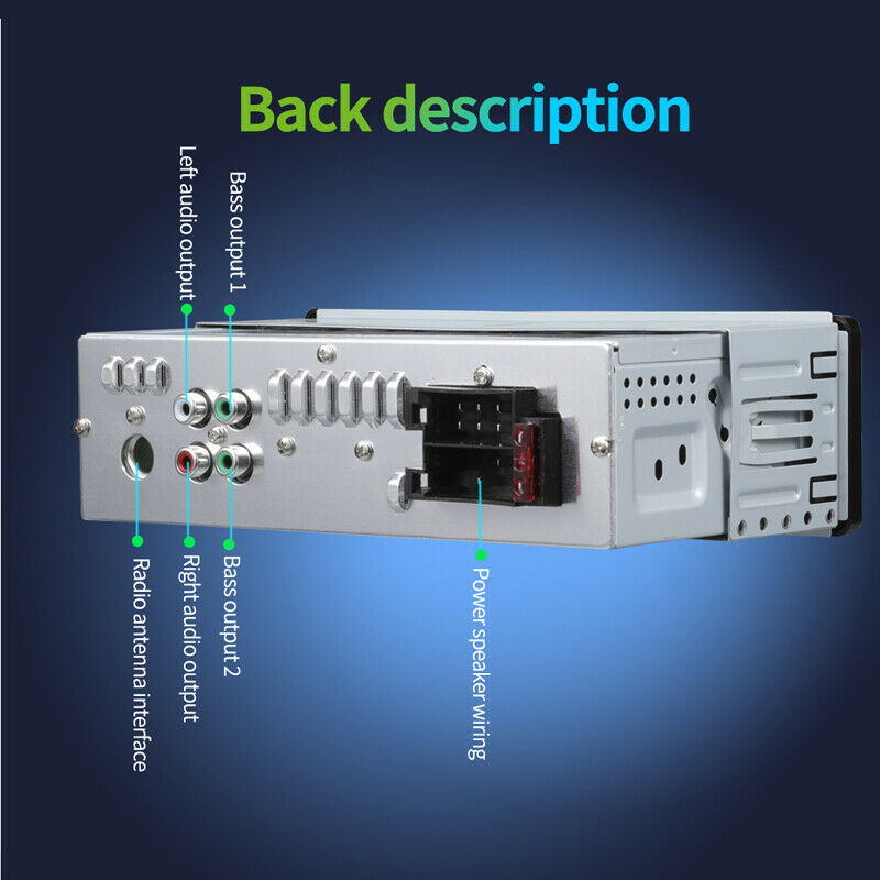 Car Stereo Audio Bluetooth FM Aux Input Receiver USB Reader MP3 Radio Player Kit