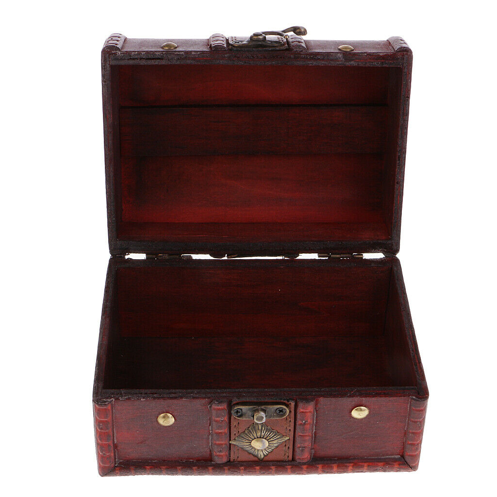 Retro Jewelry Storage Box Case Treasure Chest Organizer Holder Home Decor