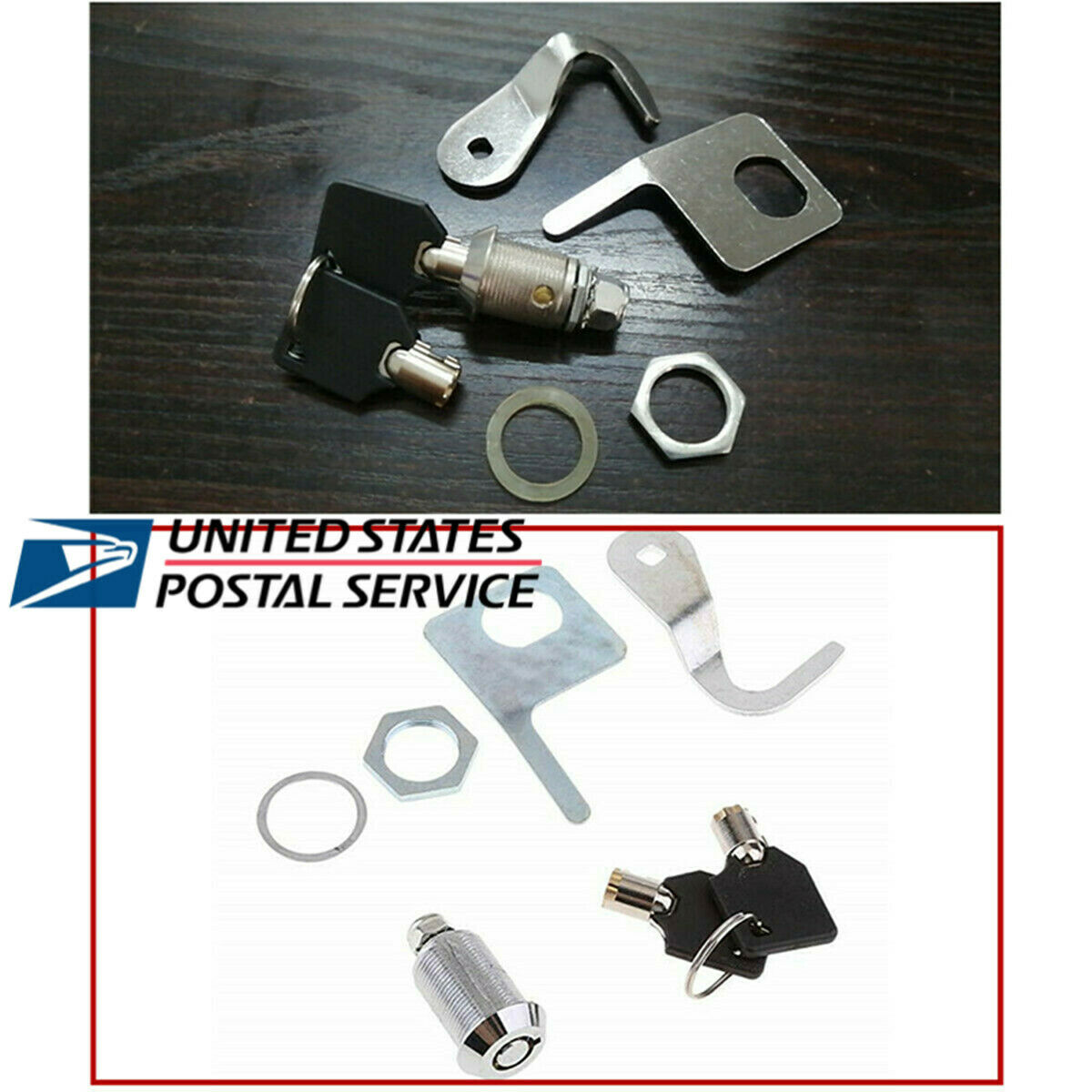 Rear Trunk Lock Pack Lock and Key Kit 3516-0199 For Touring Dresser FL 1992-2013