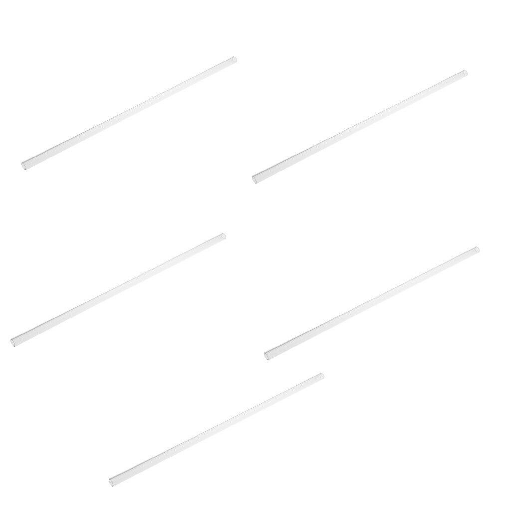5 Pieces 500mm PETG Hard Tubing Acrylic Computer PC Water Cooling Tube