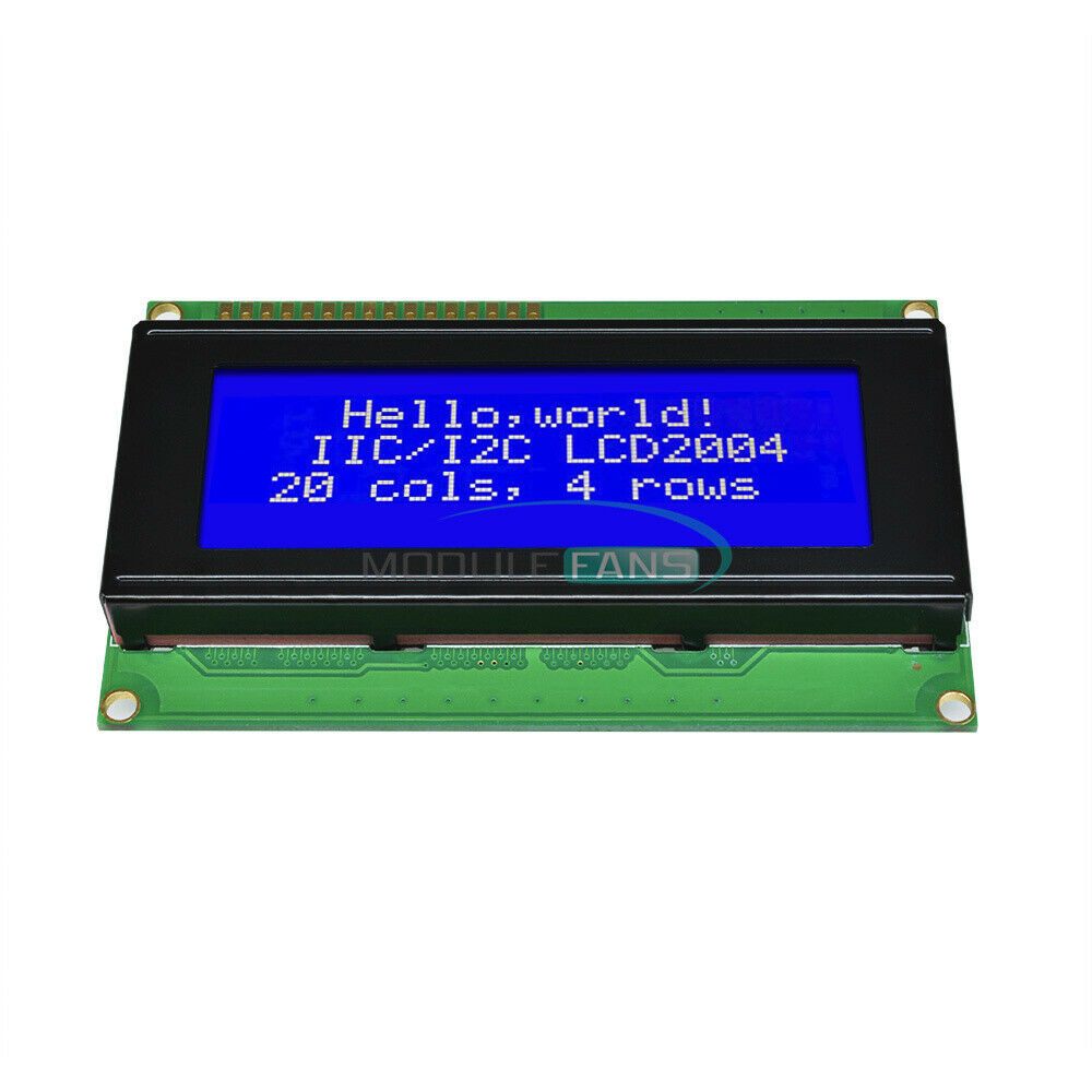 5PCS 204 2004 20X4 Character LCD Display Module HD44780 Blue Blacklight 5V