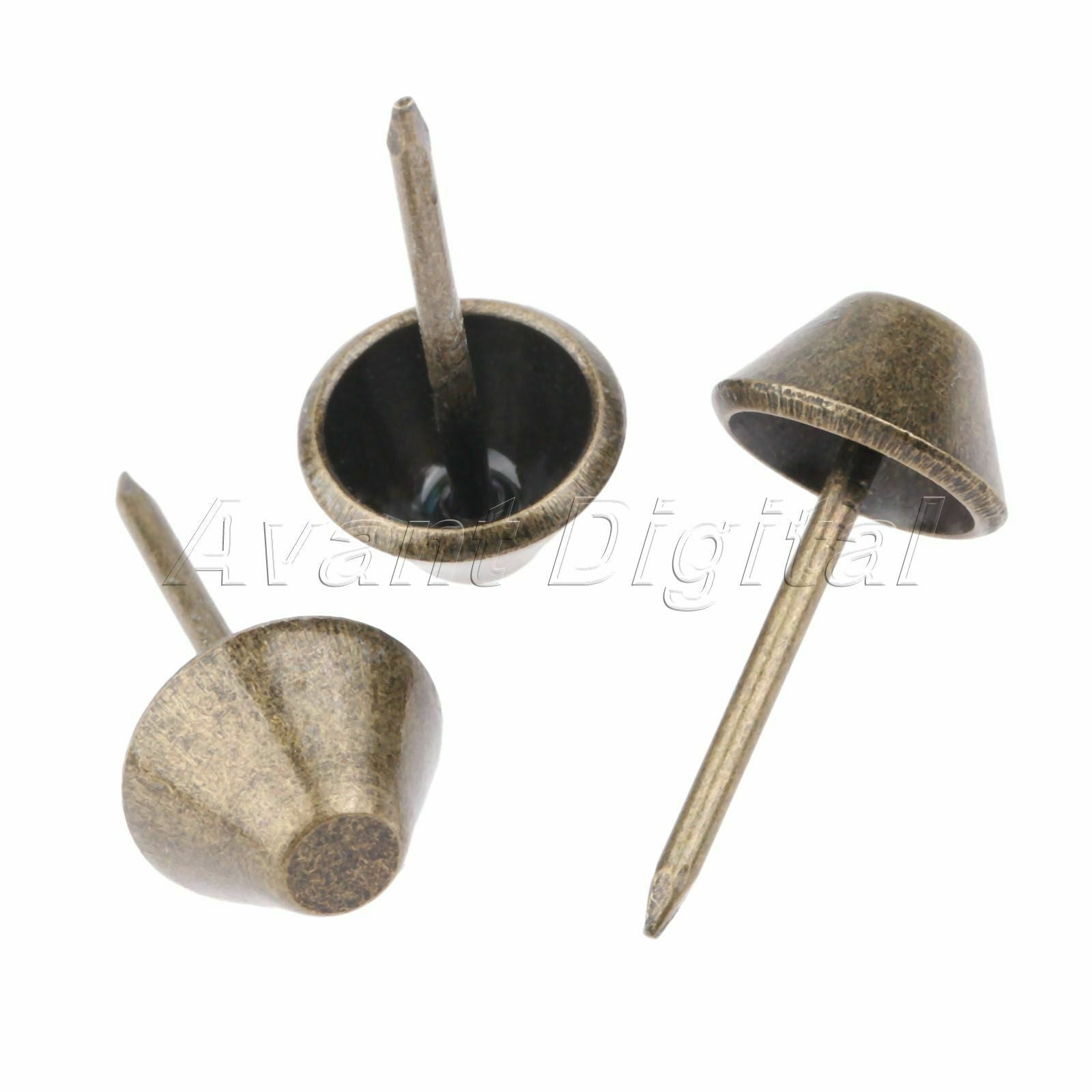Furniture Hardware Retro Sofa Door Flat Upholstery Nails Stud Iron Tack Pins 50X