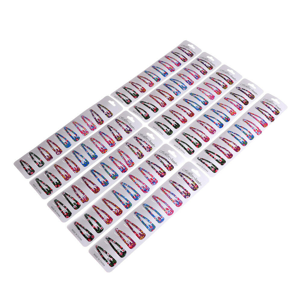 10x Baby Girls Hairpin 4cm BB Clips Snap Hairpins Toddler Kids Hair Accessory BD