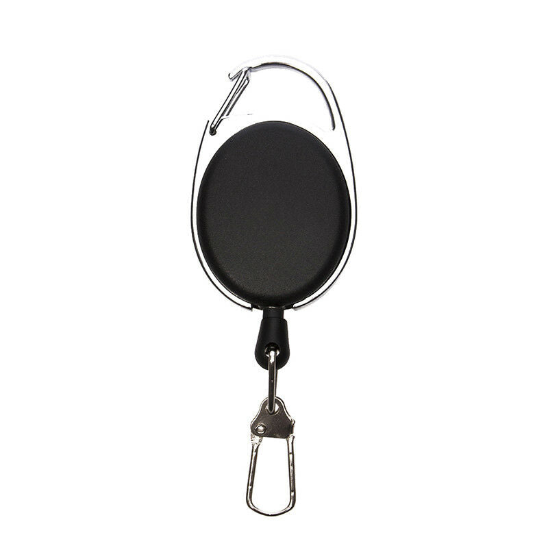 1Xfly fishing tool zinger retractor tool carabiner clip stainless steel c.l8