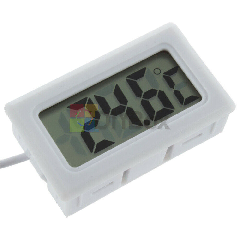 Digital LCD Gauge with Probe Insert Mini Temperature Thermometer Thermograph