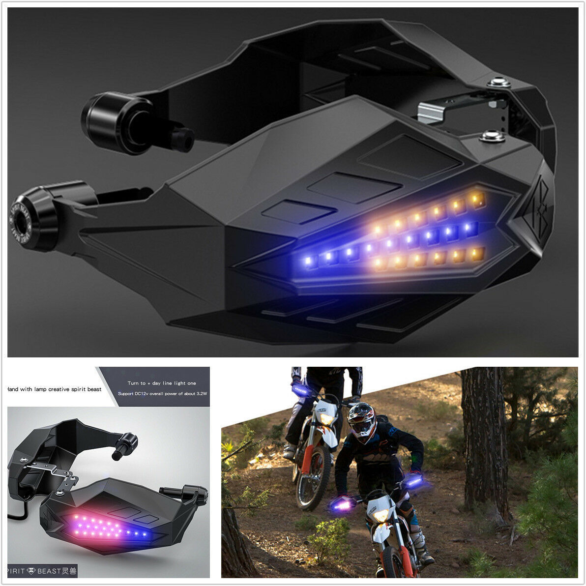Motorcycle Handguard Baffle Windproof Motocross Grip Protection Windshield Hood