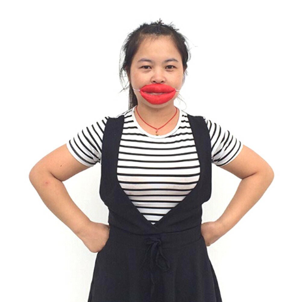 Novelty Big Mouth Funny April Fool's Day Thick Big Mouth Halloween Horror .l8