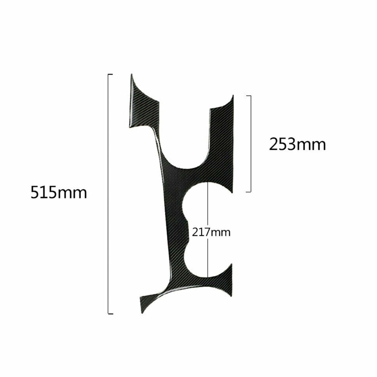 Carbon Fiber Interior Gear Shift Panel Cover Trim fits Ford Mustang 2015-2020