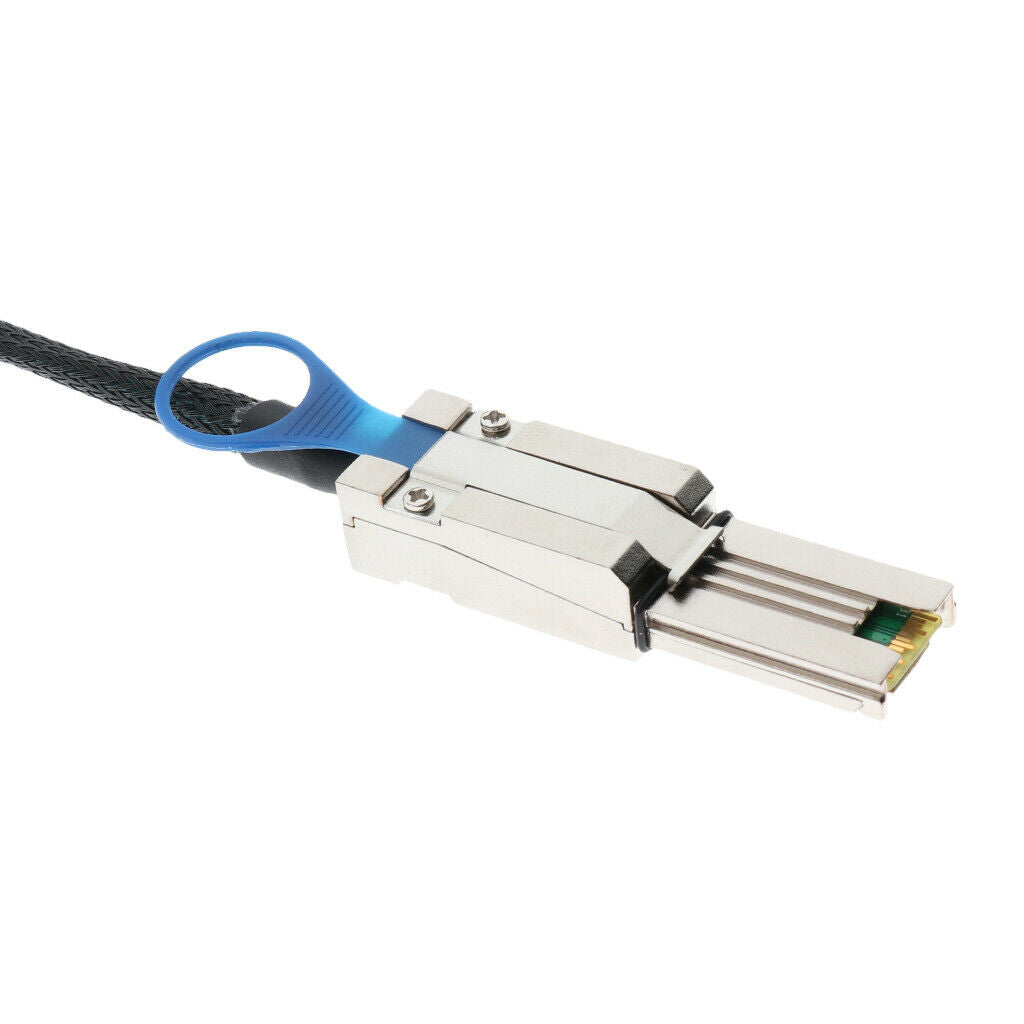 2X SFF 8088 Mini-SAS 26 Pin to 4X SATA Drive Converter Cable with Latch 1M