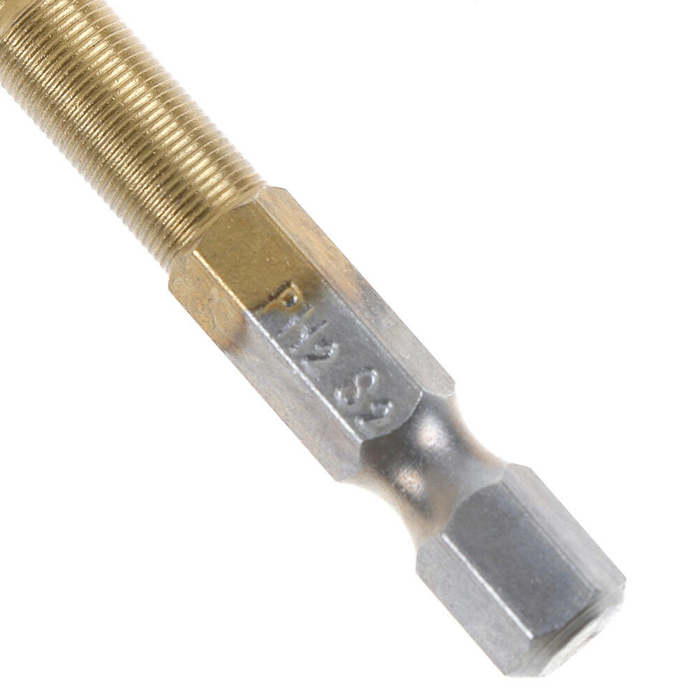 5durable anti slip titanium coated hex shank PH2 electric screwdriver bits 50_DD
