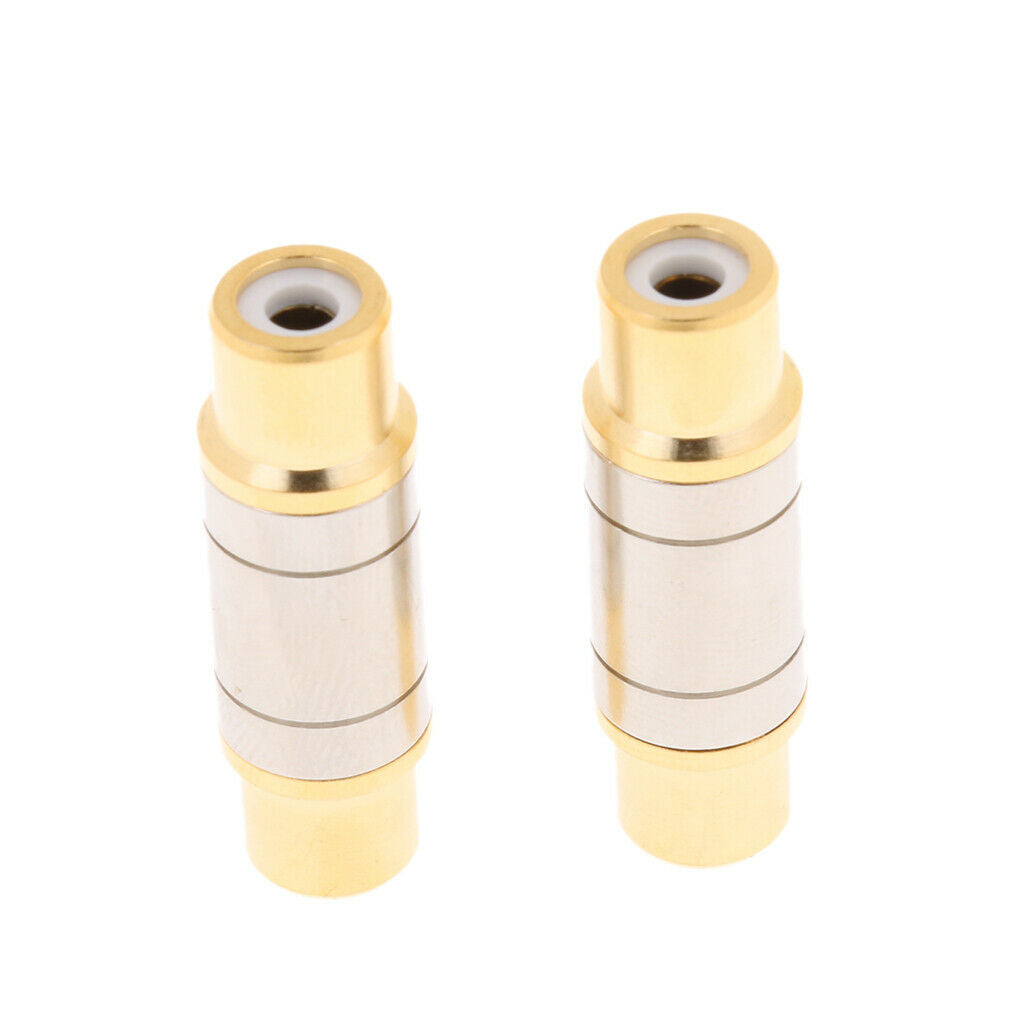 Durable Single RCA Phono Coupler F/F Audio Video Connector Adapter