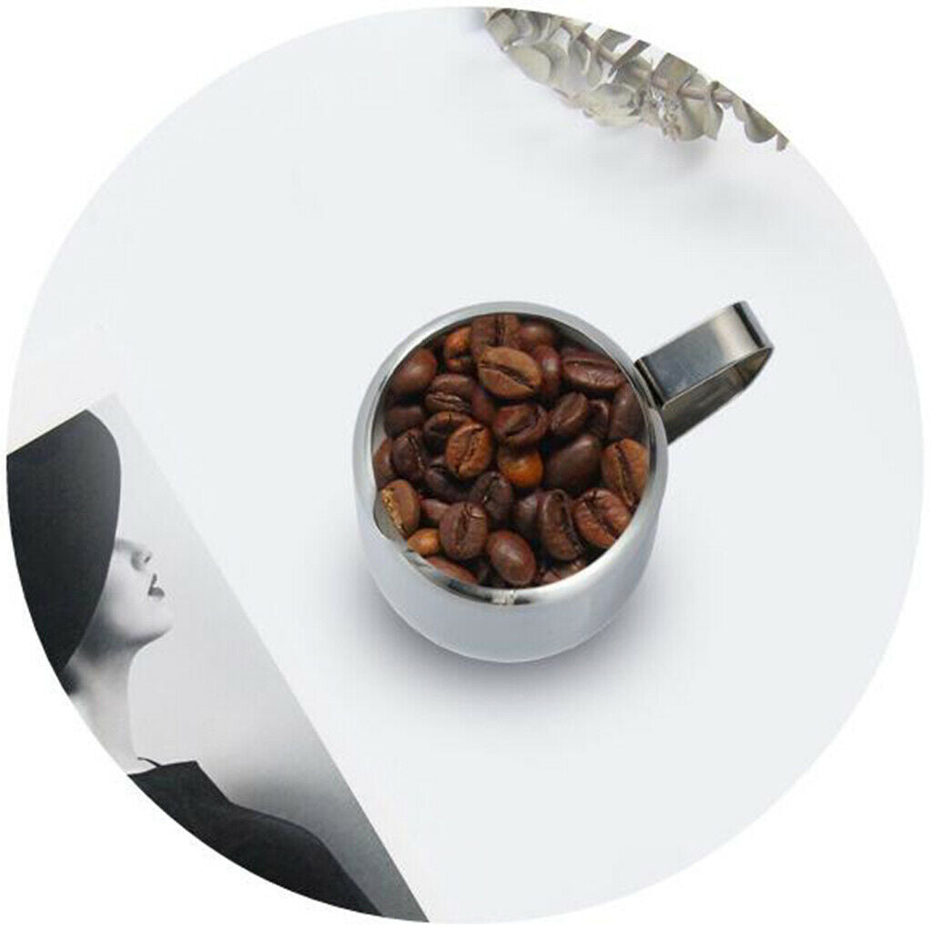 1oz 29ml Espresso Milk Frothing Pitcher Jug Coffee Latte Art Cup Mug 2 Pcs