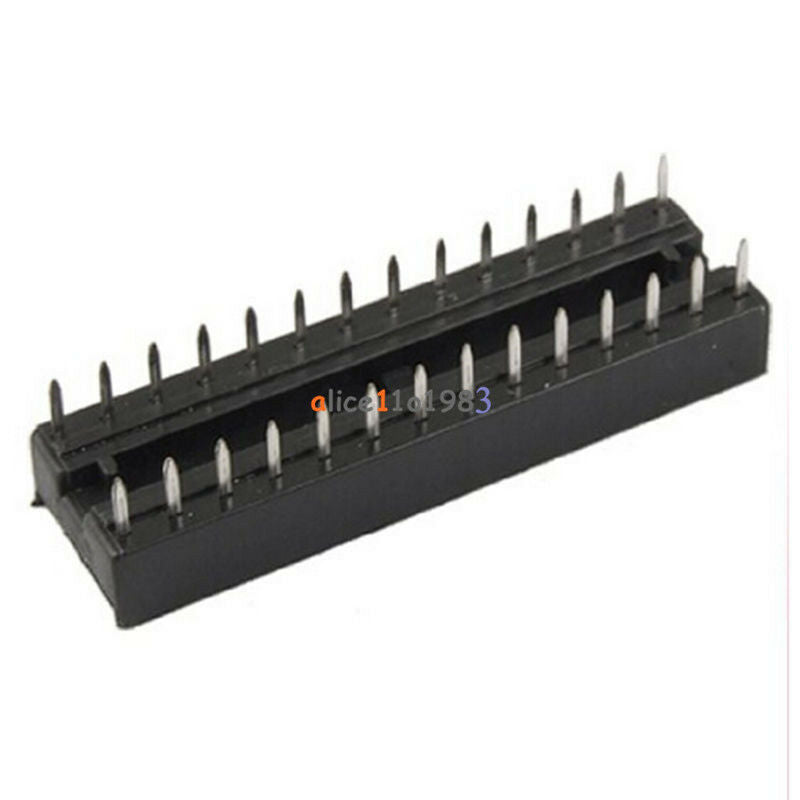 50PCS 28-Pin 28P Narrow DIP IC Sockets Adaptor Solder Type Socket 2.54mm Pitch