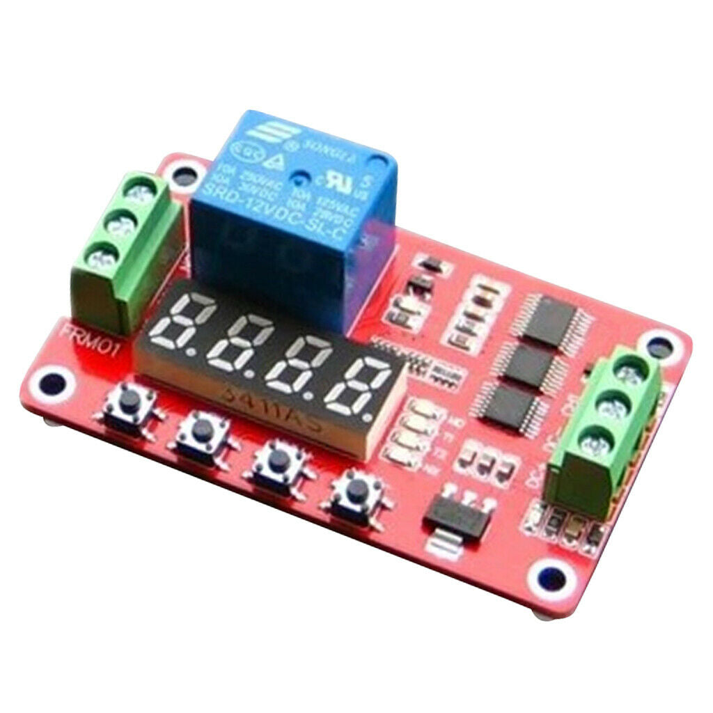 FRM01 12V Multifunction Relay Cycle Timer Module 18 Modes Programmable