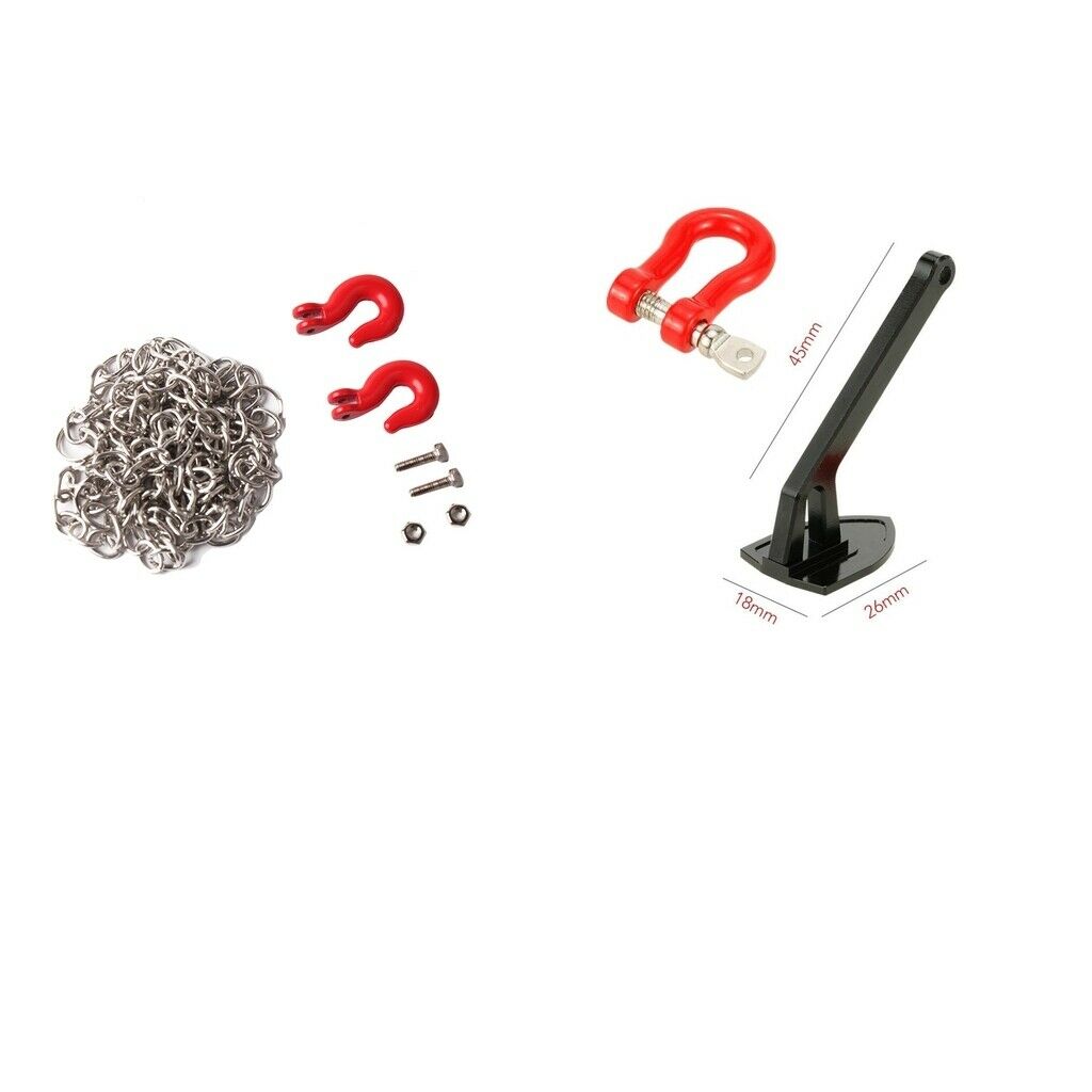 1/10 RC Foldable Winch Anchor With Tow Chain for RC Rock Crawler RC4WD D90