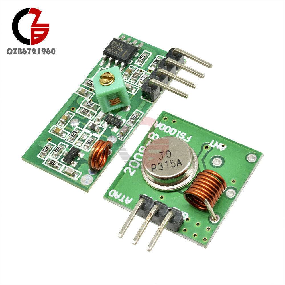 5Pcs 315Mhz RF transmitter and receiver link kit for Arduino/ARM/MCU WL