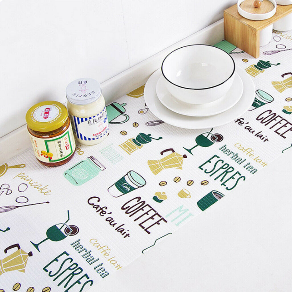 Colorful Non Slip Kitchen Cupbaord Fridge Drawer Liner Mat Roll 200x45cm