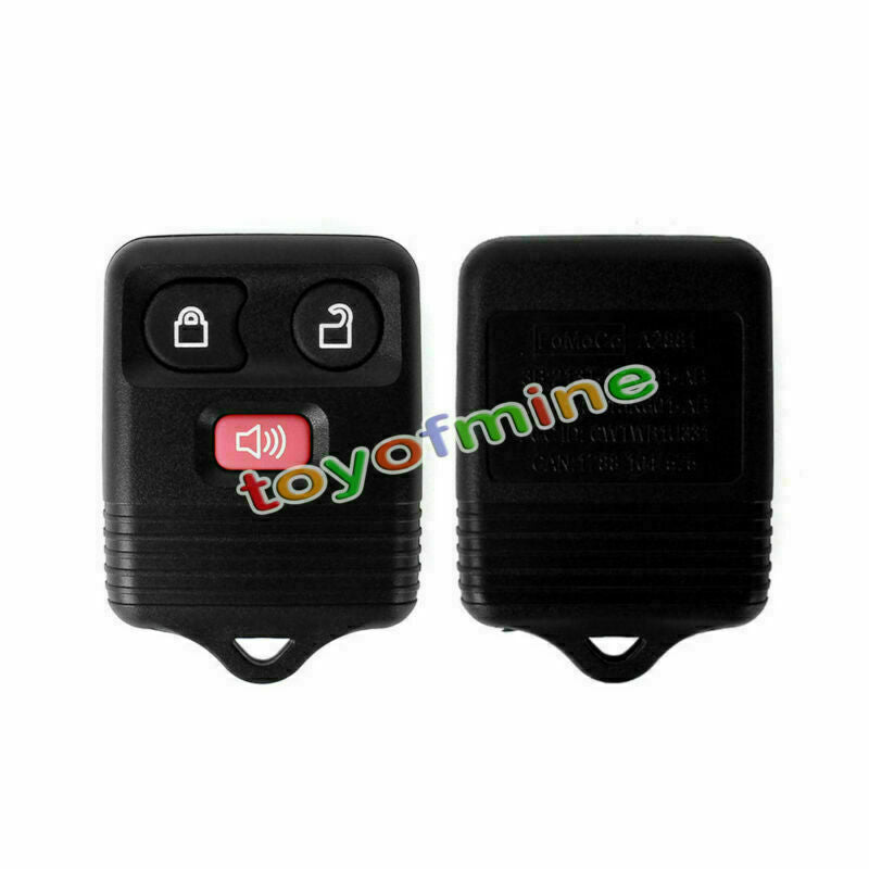 2 Keyless Entry 3 Button Remote Control Car Key Clicker Transmitter Replacement