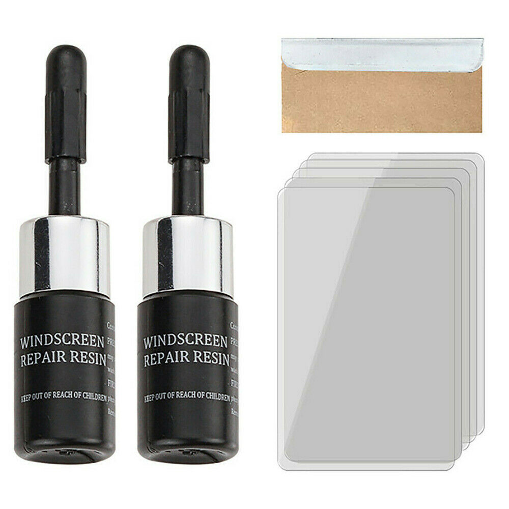 2xCar Repair Kit Automotive Glass Nano Repair Fluid Windshield Cracked Glass Fix