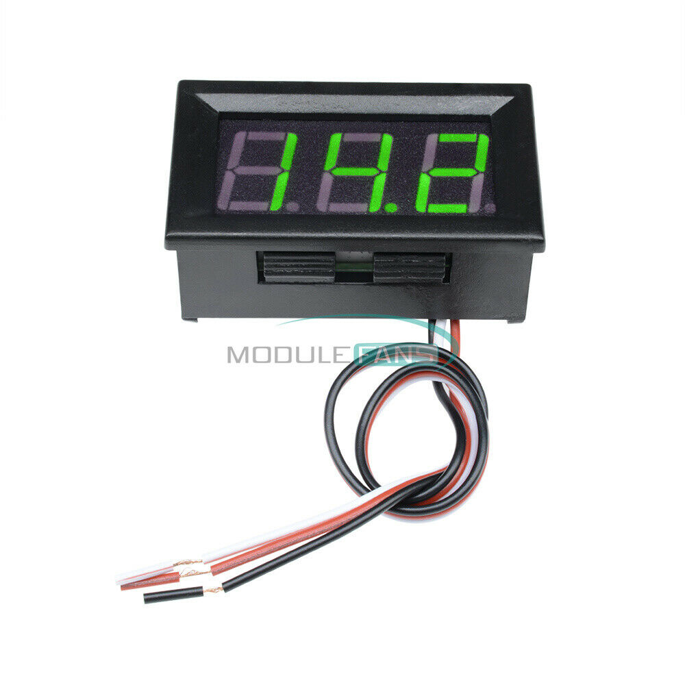DC 4.7-30V Green 0.56" LED Digital Voltmeter Panel Accurate Meter 3 Wire Display