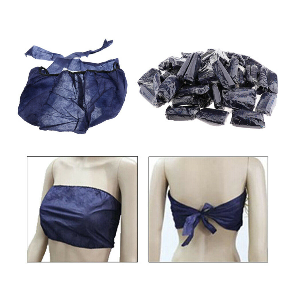 200x Stretchable Soft Disposable Bras Spa Beauty Salon Bikini Bath Bras