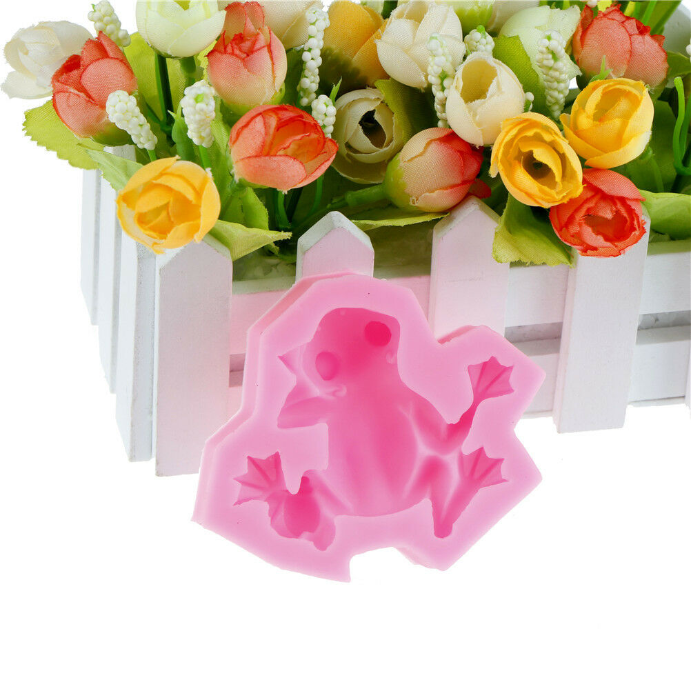frog silicone fondant mold diy cake chocolate candy bakeware tools BDAU