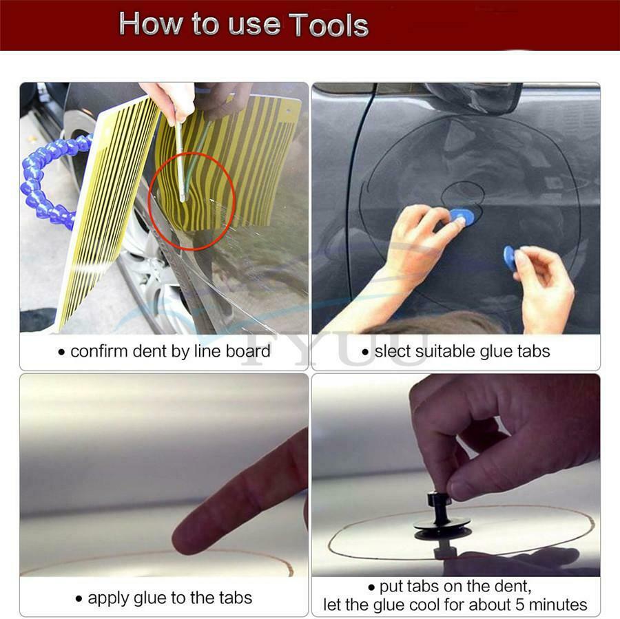 Dent Puller Tools Paintless Dent Repair Tools car Body repair tools 28pcs tabs