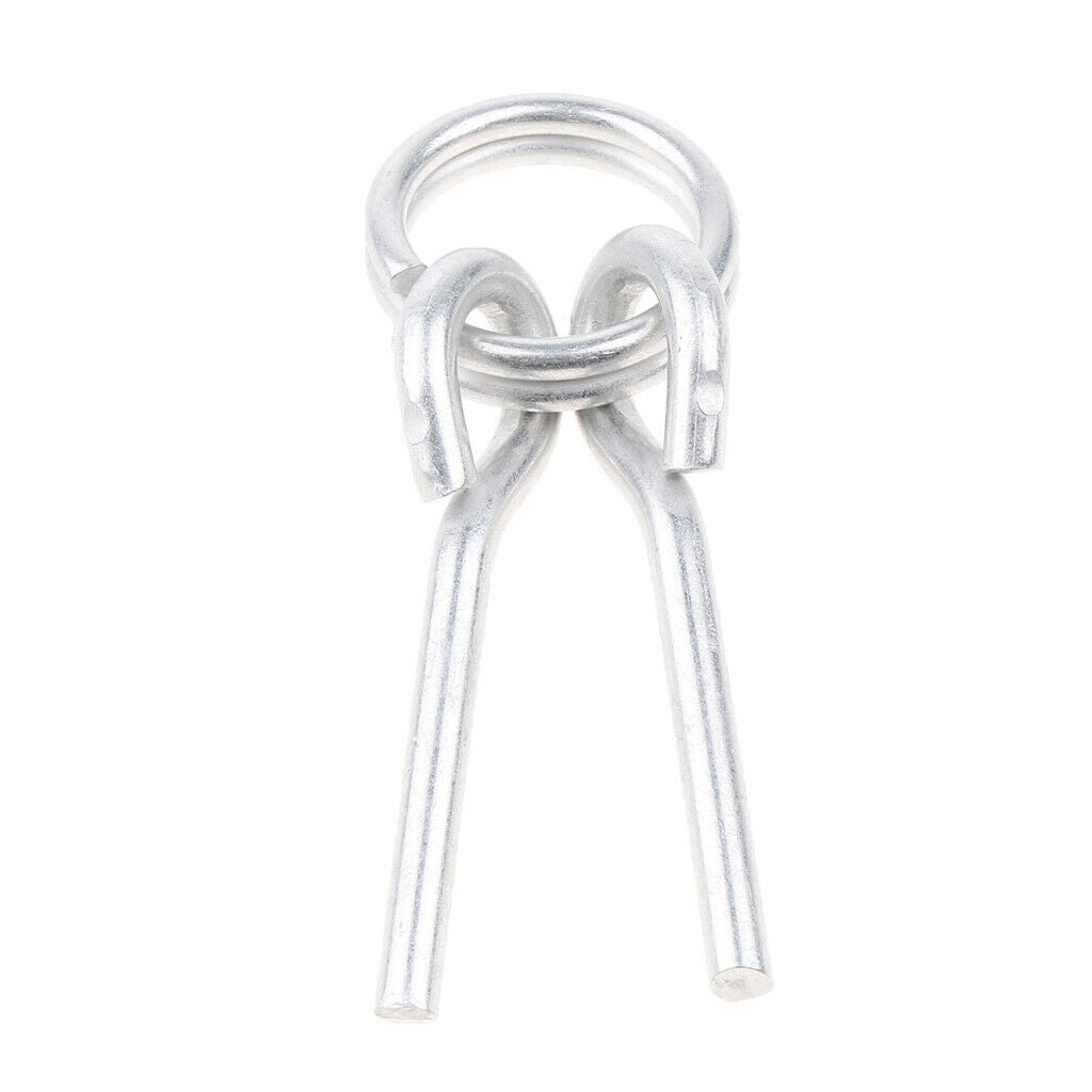 Premium Awning Tent Pole Rings with 2 Pins Outdoor Camping Tent Pole Connector