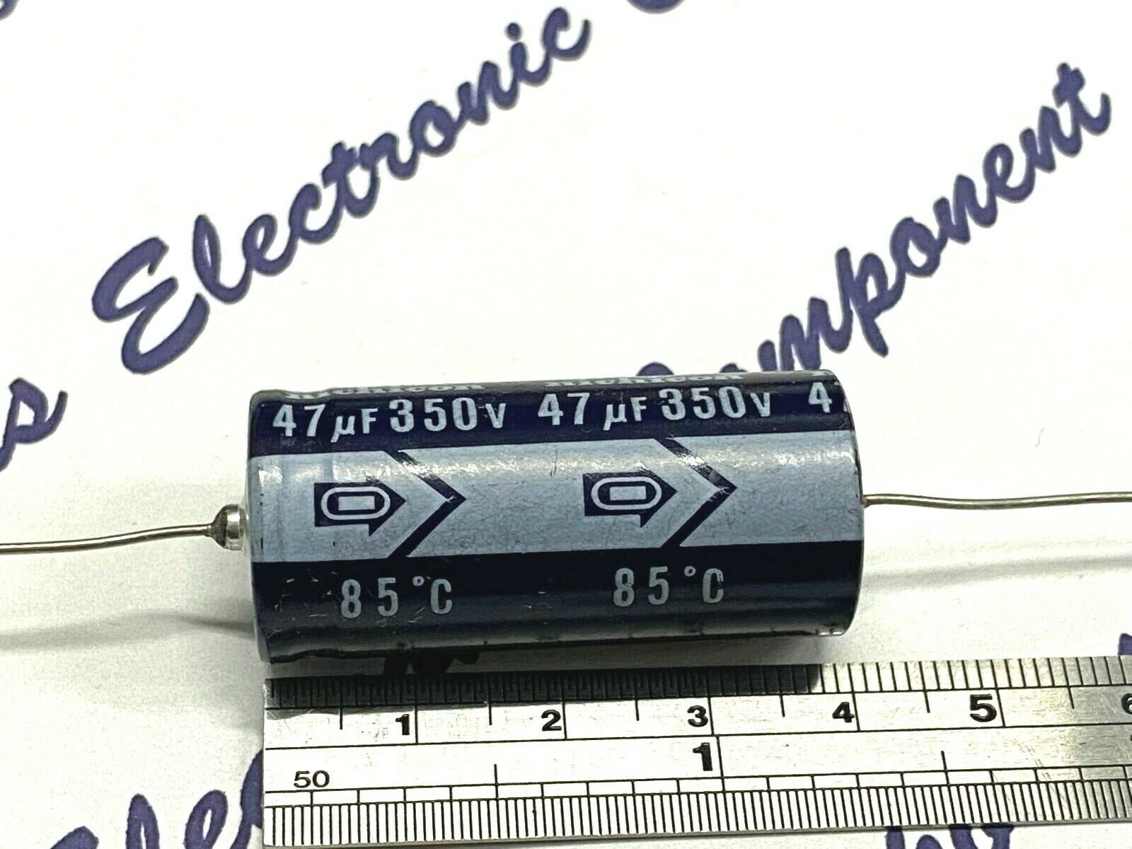 4pcs - NICHICON 47uF (47µF) 350V Axial Electrolytic Capacitor