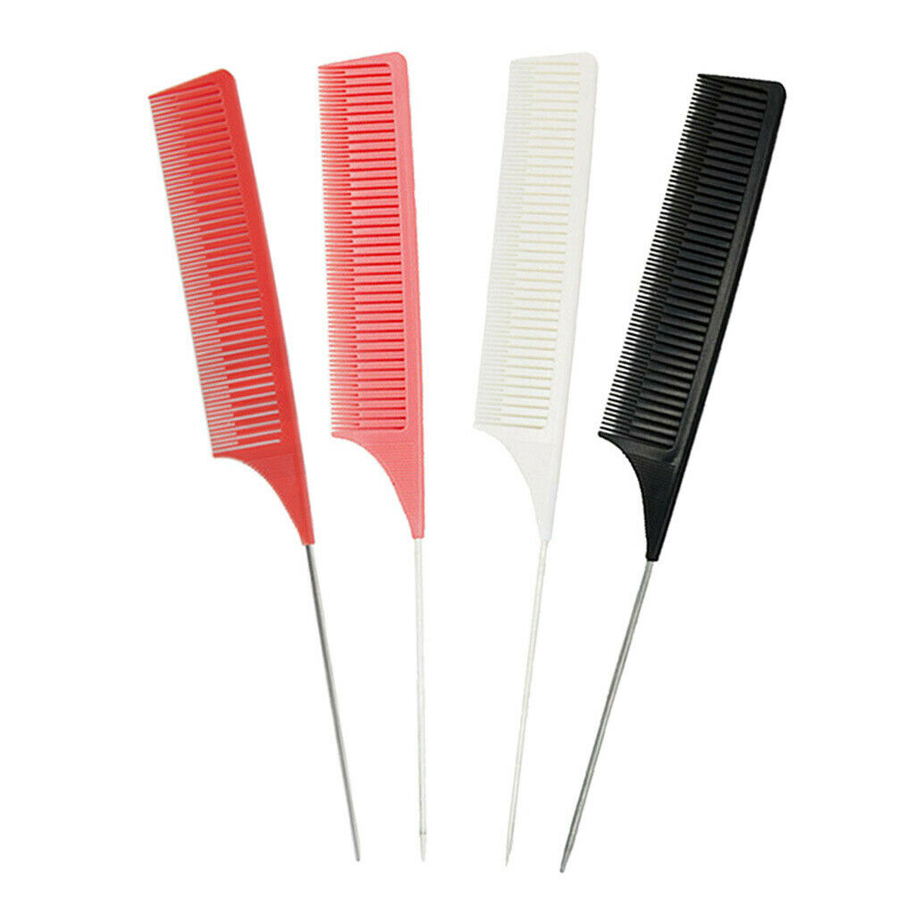 4 Pieces ABS Weaving Highlighting Foiling Hair Comb Styling Hair Combs Brush