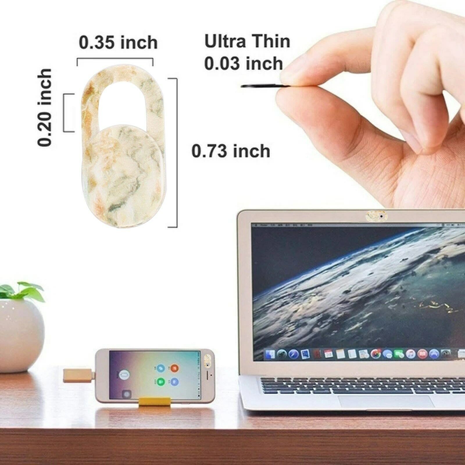 30x WebCam Cover Slide Camera Privacy Security for Smartphone Tablet Laptop* CA