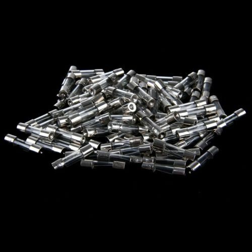 100Pcs 5A 250V Glass Tube Quick Fast Blow Fuse F5A L250V 5x20mm
