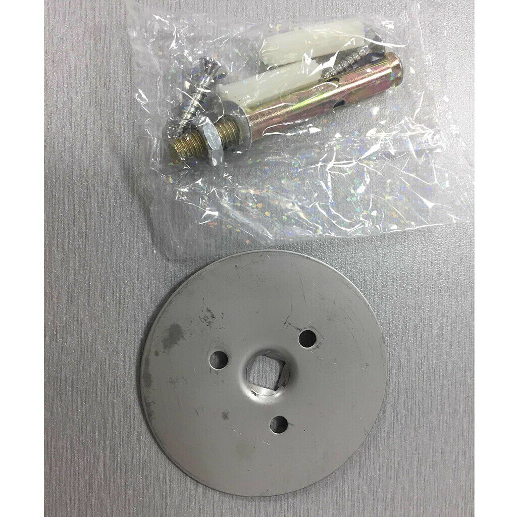 Stainless Steel Round Door Stop Stopper Wedge Jam Block Floor Protector 46mm