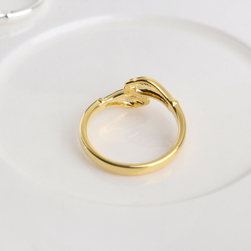 Lovers Gifts Wedding Bands Promise Open Finger Love Jewelry Adjustable Hug Ring