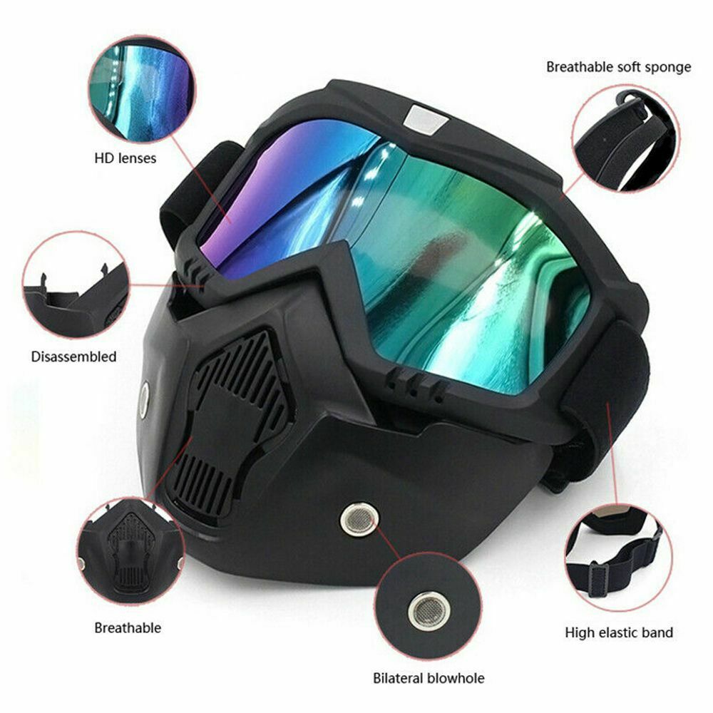 Sport Anti-UV Motorcycle Windproof Goggles Cycling Eyewear Helmet Work Glasses