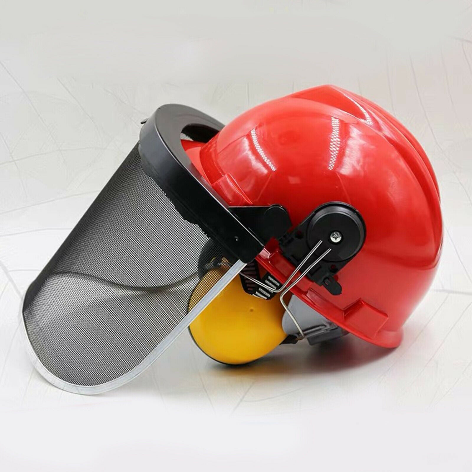 Replacement Steel Face Shield Earmuffs Protection for Forestry Safety Helmet