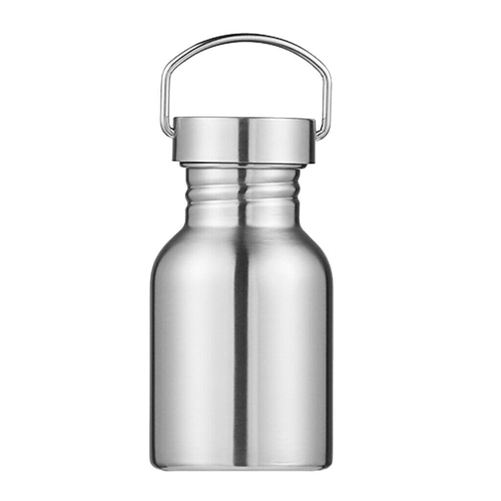 2X Stainless Steel Sports Water Bottle Cycling Hiking Flask 350ML