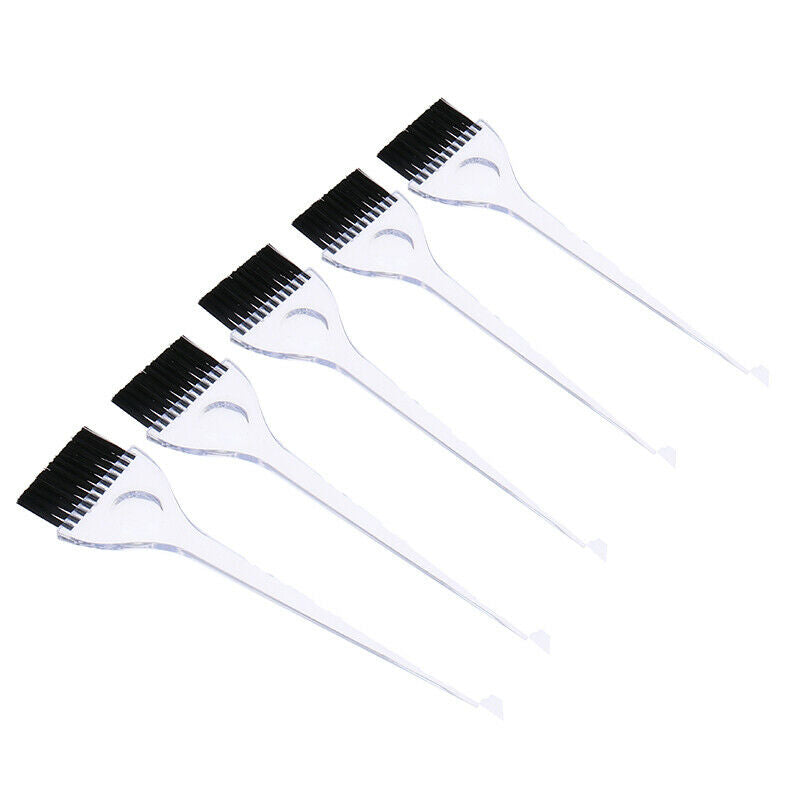 5 Pcs Hair Dye brush Professional Plastic Salon Application Coloring Brus.l8