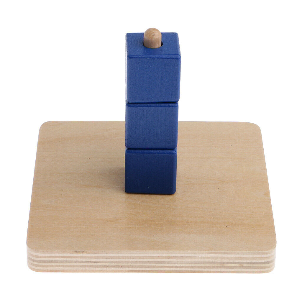 Early Learning Material-Cubes On Vertical Dowel Blocks for Kids Early